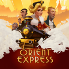 Slot Orient Express di Yggdrasil con locomotiva storica, eleganti passeggeri, atmosfera Art Déco e ambientazione ispirata al celebre treno di lusso tra Europa e Oriente.
