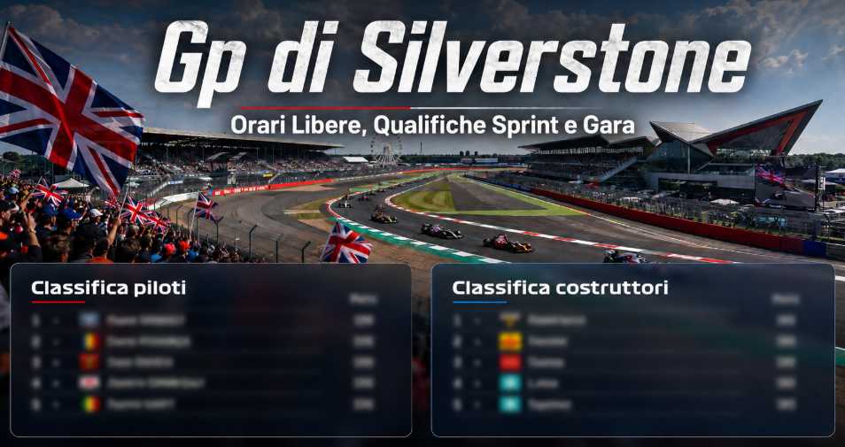 Gp di Silverstone 2026: orari, favoriti e classifica