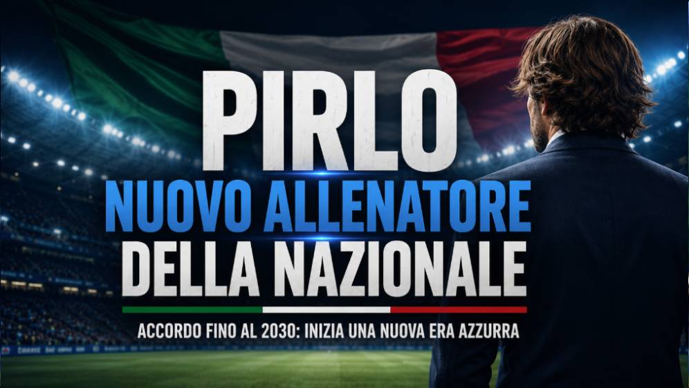 Pirlo nuovo allenatore della nazionale: accordo fino al 2030