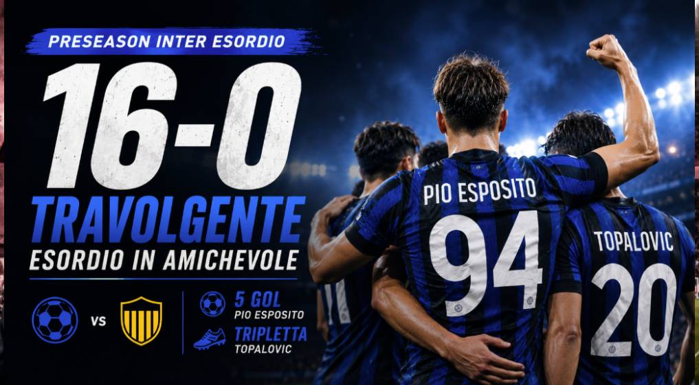 Preseason Inter esordio: 16 gol al debutto con Chivu