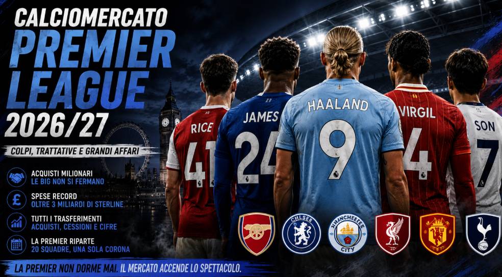 Calciomercato Premier League 2026/27: acquisti e cessioni