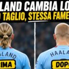 Taglio di capelli Haaland prima e dopo: il nuovo look rasato