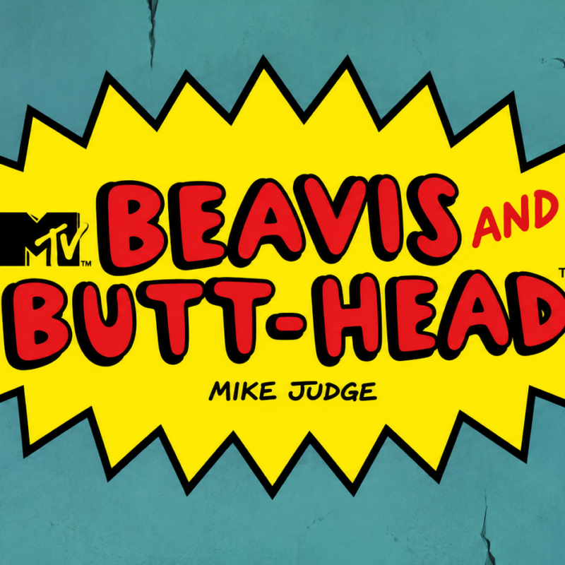 Slot Beavis and Butt-Head di Blueprint Gaming con logo del gioco su sfondo cartoon azzurro.
