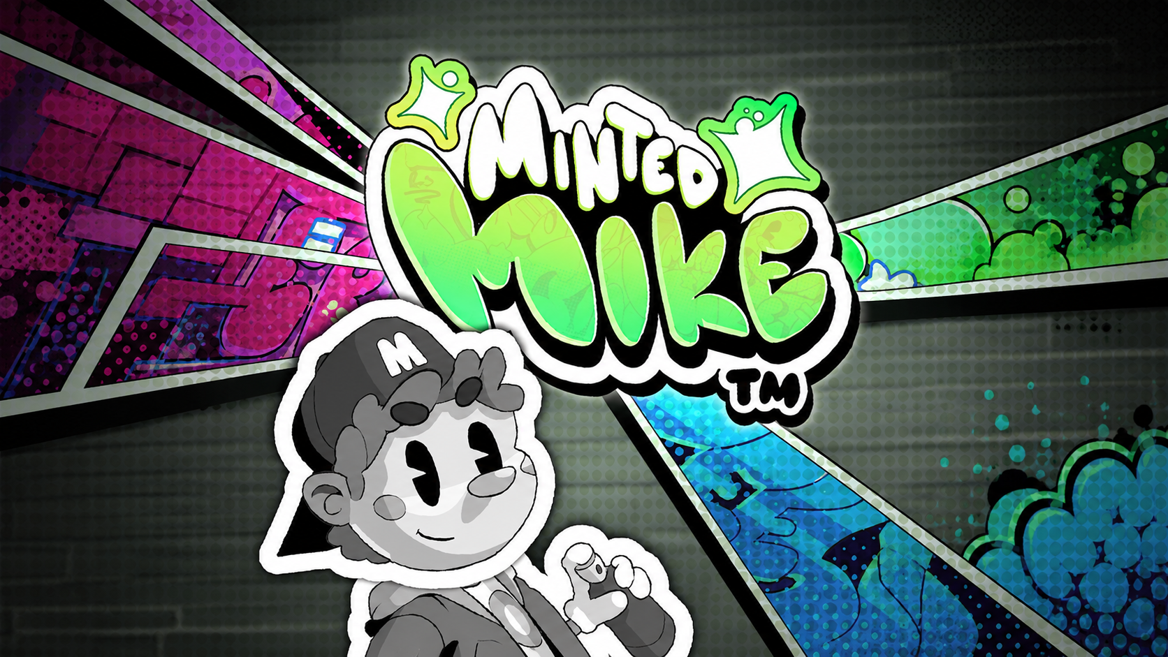 Slot Minted Mike di Hacksaw Gaming con grafica street art e personaggio principale