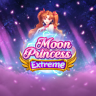 Slot Moon Princess Extreme con principessa anime al centro, foresta notturna e atmosfera fantasy dai toni viola e rosa.