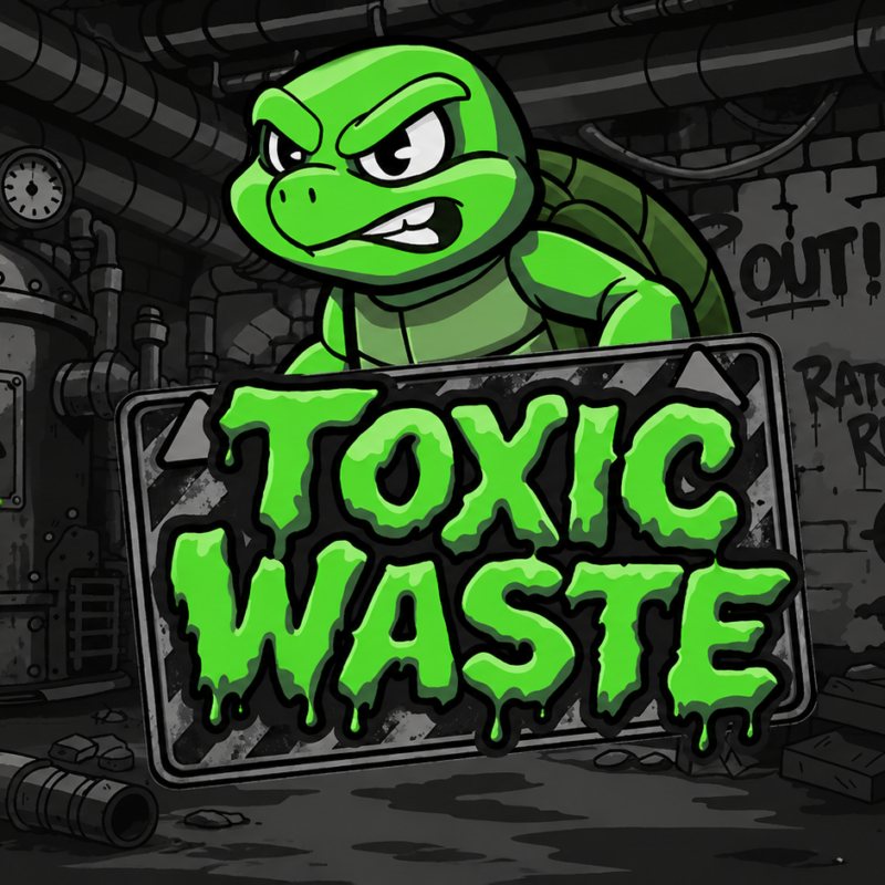 Slot Toxic Waste di Hacksaw con tartaruga mutante e ambientazione radioattiva