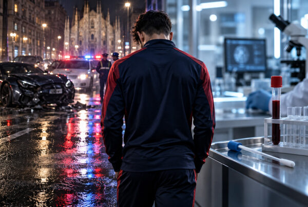 Daniel Maldini test antidroga, calciatore di spalle tra incidente stradale notturno e laboratorio di analisi