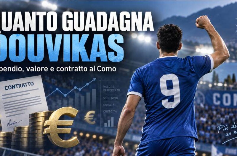 Quanto guadagna Douvikas: stipendio, valore e contratto dell’attaccante del Como