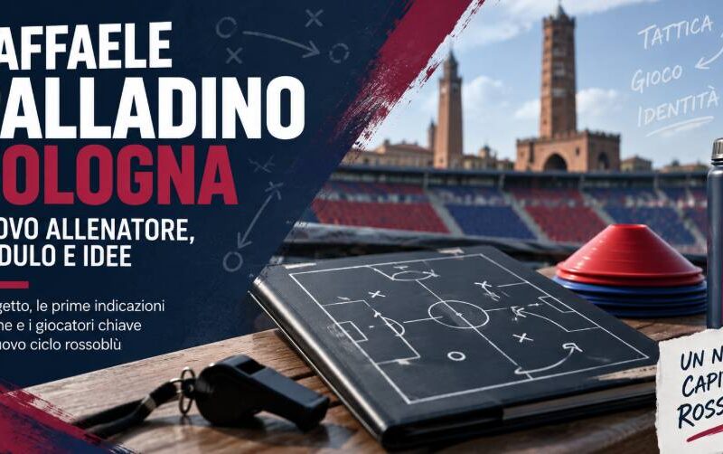 Raffaele Palladino Bologna: nuovo allenatore, modulo e idee del tecnico rossoblù per la stagione 2026/27.