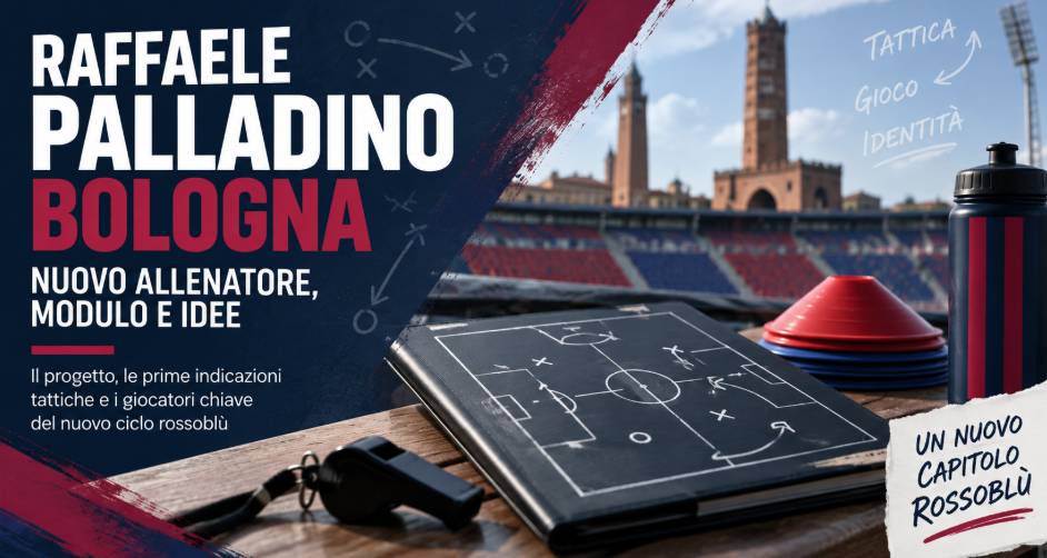 Raffaele Palladino Bologna: nuovo allenatore, modulo e idee del tecnico rossoblù per la stagione 2026/27.