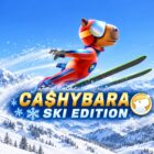 Slot Cashybara Ski Edition di Amusnet, capibara con tuta da sci durante un salto sulle montagne innevate.