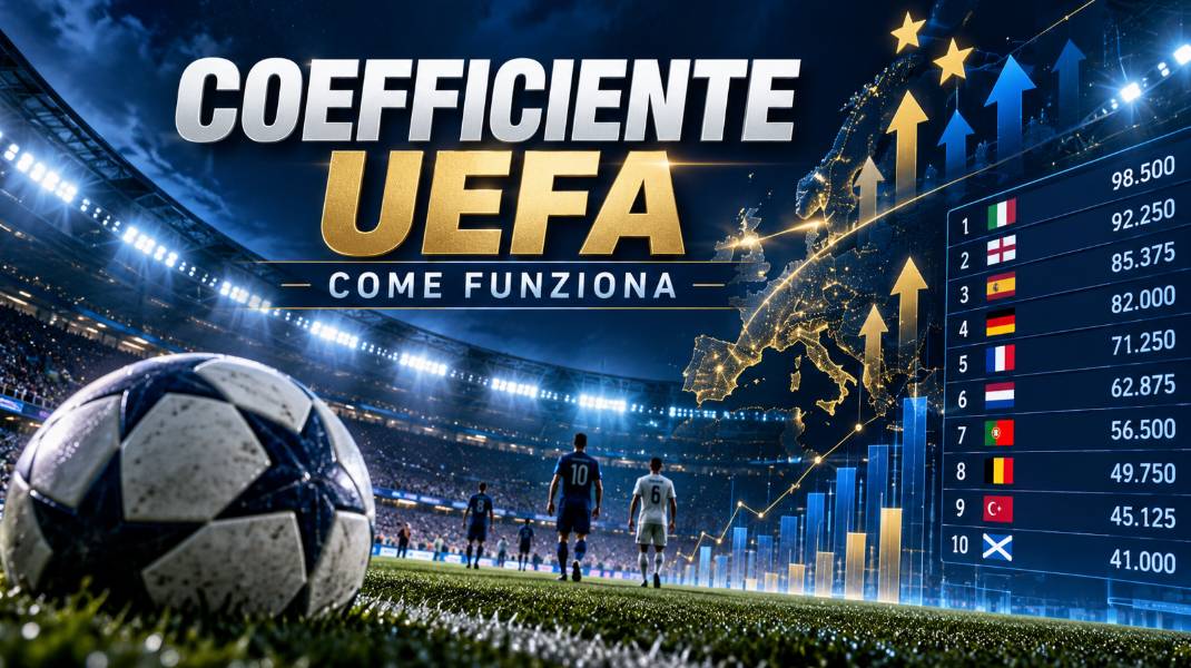 Coefficiente UEFA con classifica europea, grafici e stadio di calcio