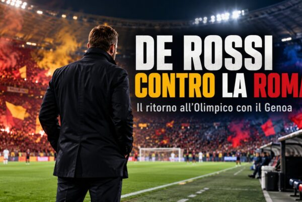 De Rossi contro la Roma: allenatore di spalle allo Stadio Olimpico per il ritorno con il Genoa nella Serie A 2026/27.