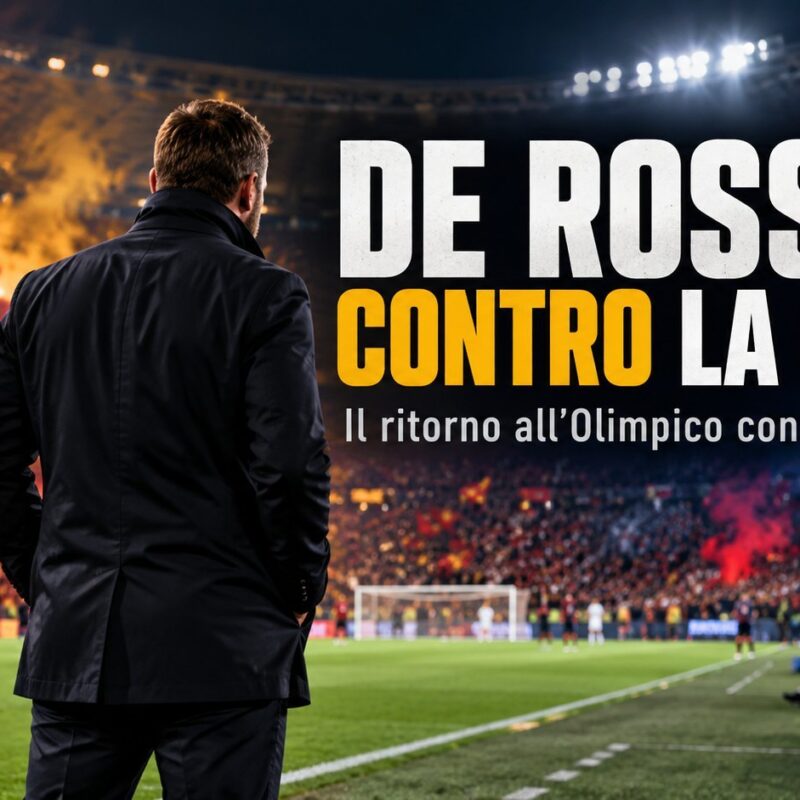 De Rossi contro la Roma: allenatore di spalle allo Stadio Olimpico per il ritorno con il Genoa nella Serie A 2026/27.