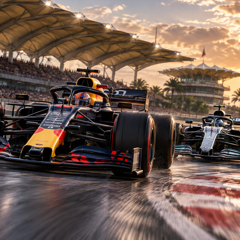 Verstappen FP1 Sepang 2026, monoposto di Formula 1 in testa davanti a Mercedes e Ferrari sul circuito malese.