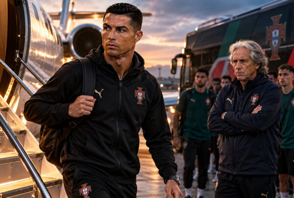 Cristiano Ronaldo lascia il Portogallo e si dirige verso un aereo privato dopo le tensioni con il CT Jorge Jesus.